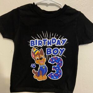 Nickelodeon Black Birthday Boy Paw Patrol T-Shirt